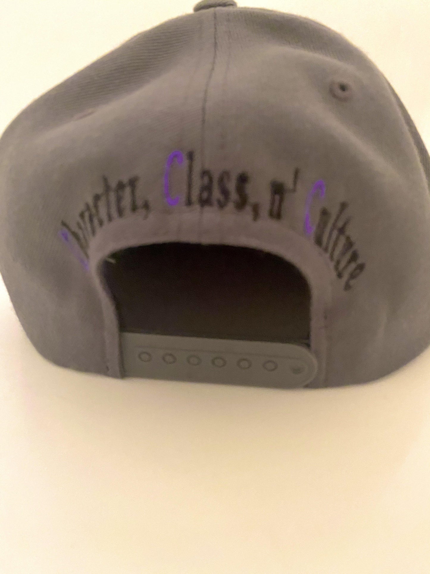 Grey/Purple SnapBack Hats - Grams Matter