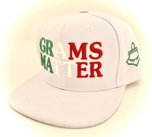 Mexican White "Viva La Raza" Grams Matter hats - Grams Matter