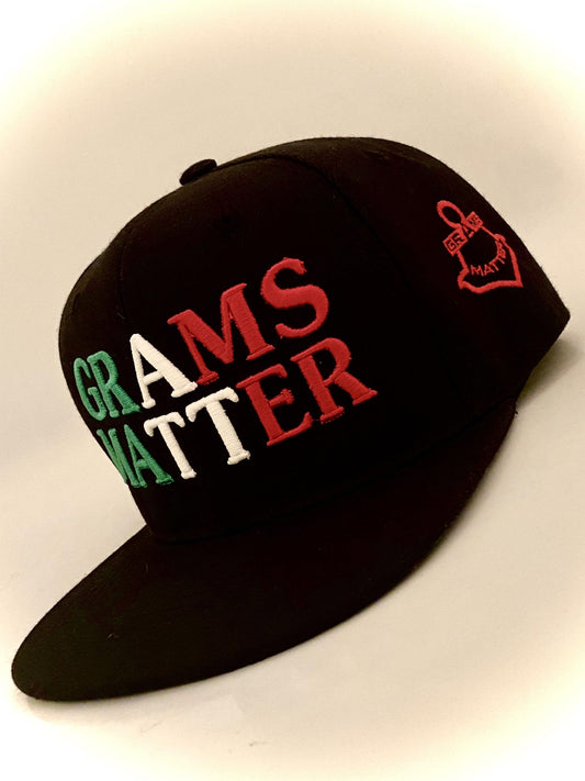 Mexican Black "Viva La Raza" Grams Matter hats - Grams Matter