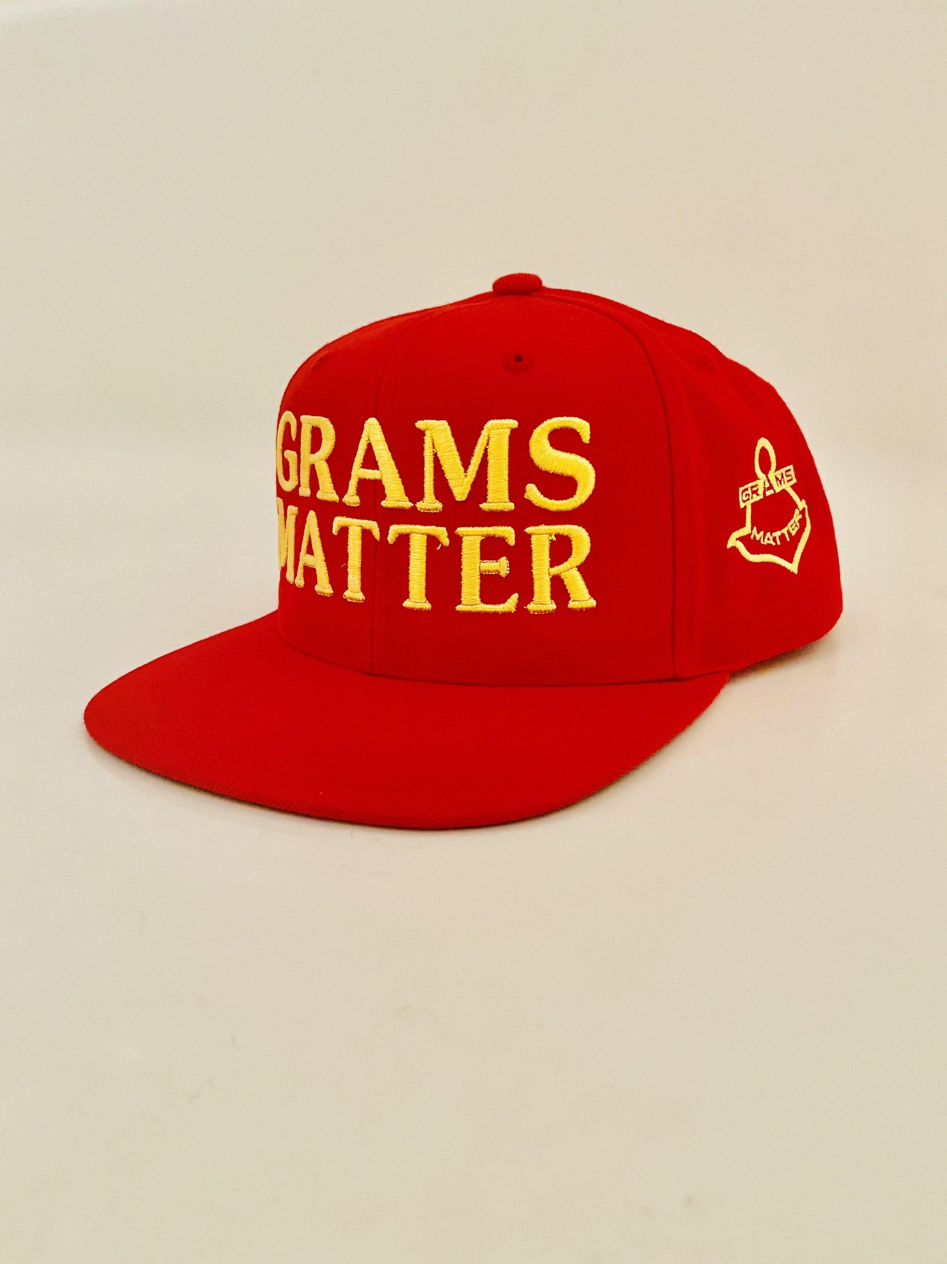 Red/Yellow Snapback Hats - Grams Matter