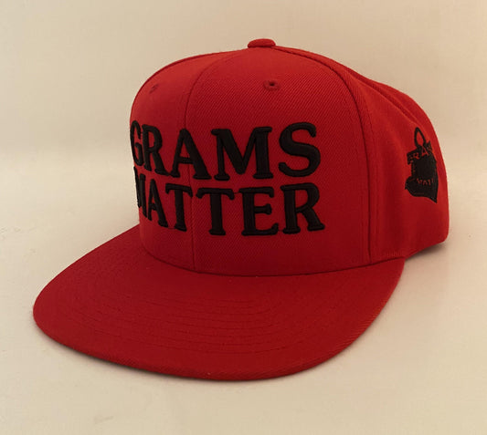 Red/Black Snapback Hats - Grams Matter