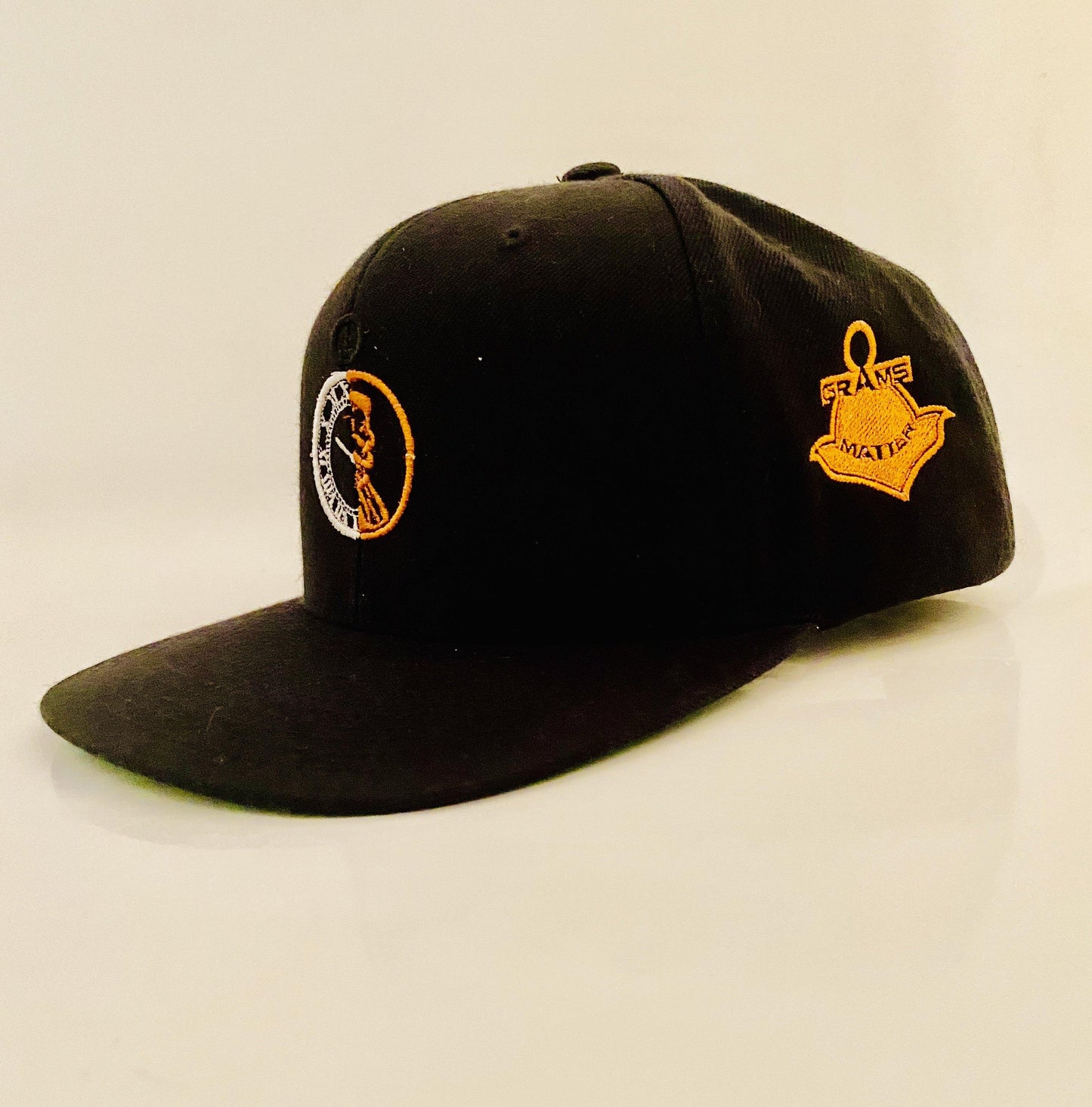 Time Is Money Black w/copper and white letters - Grams Matter