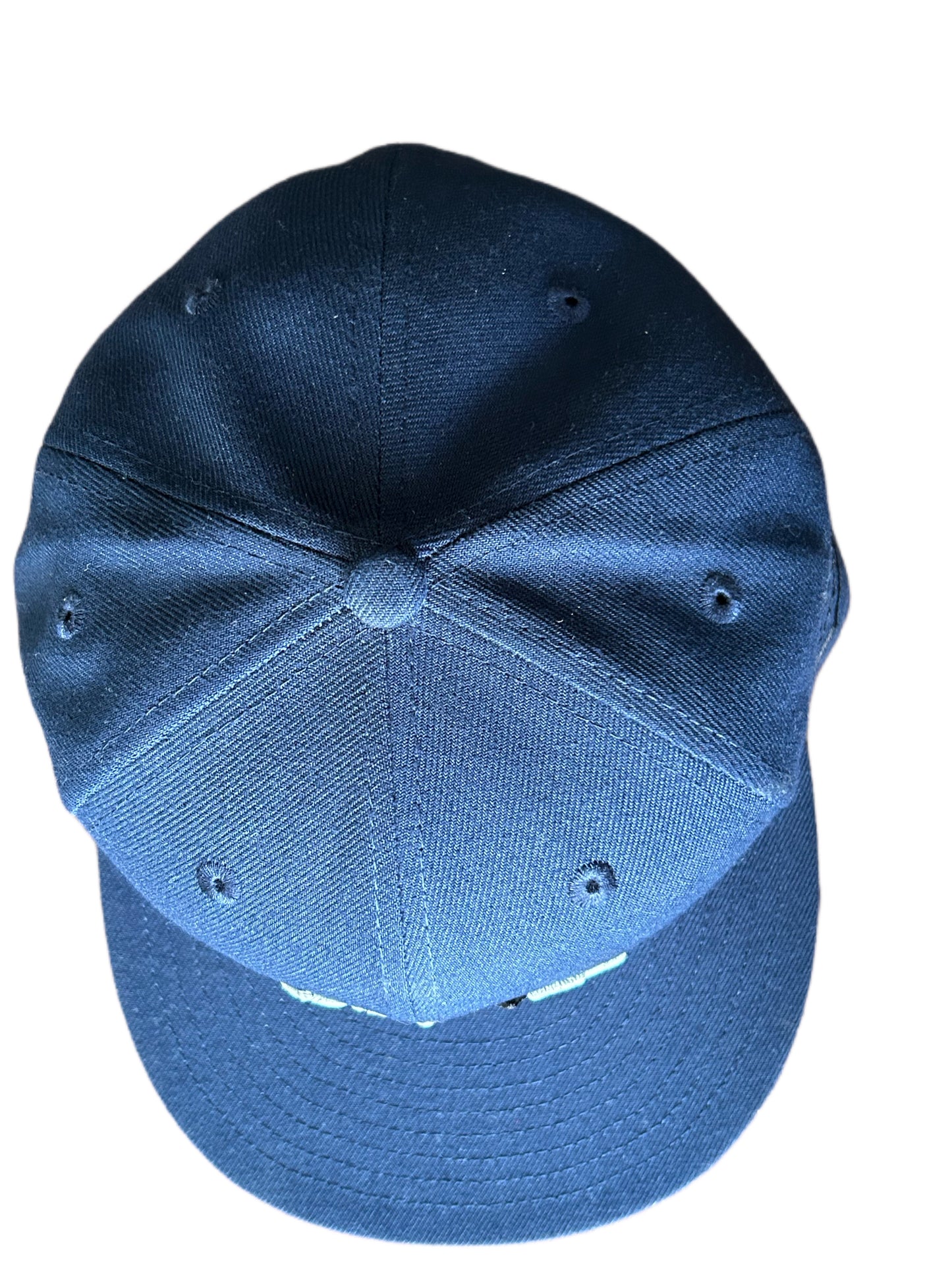 Navy Blue Snapback with black pulse