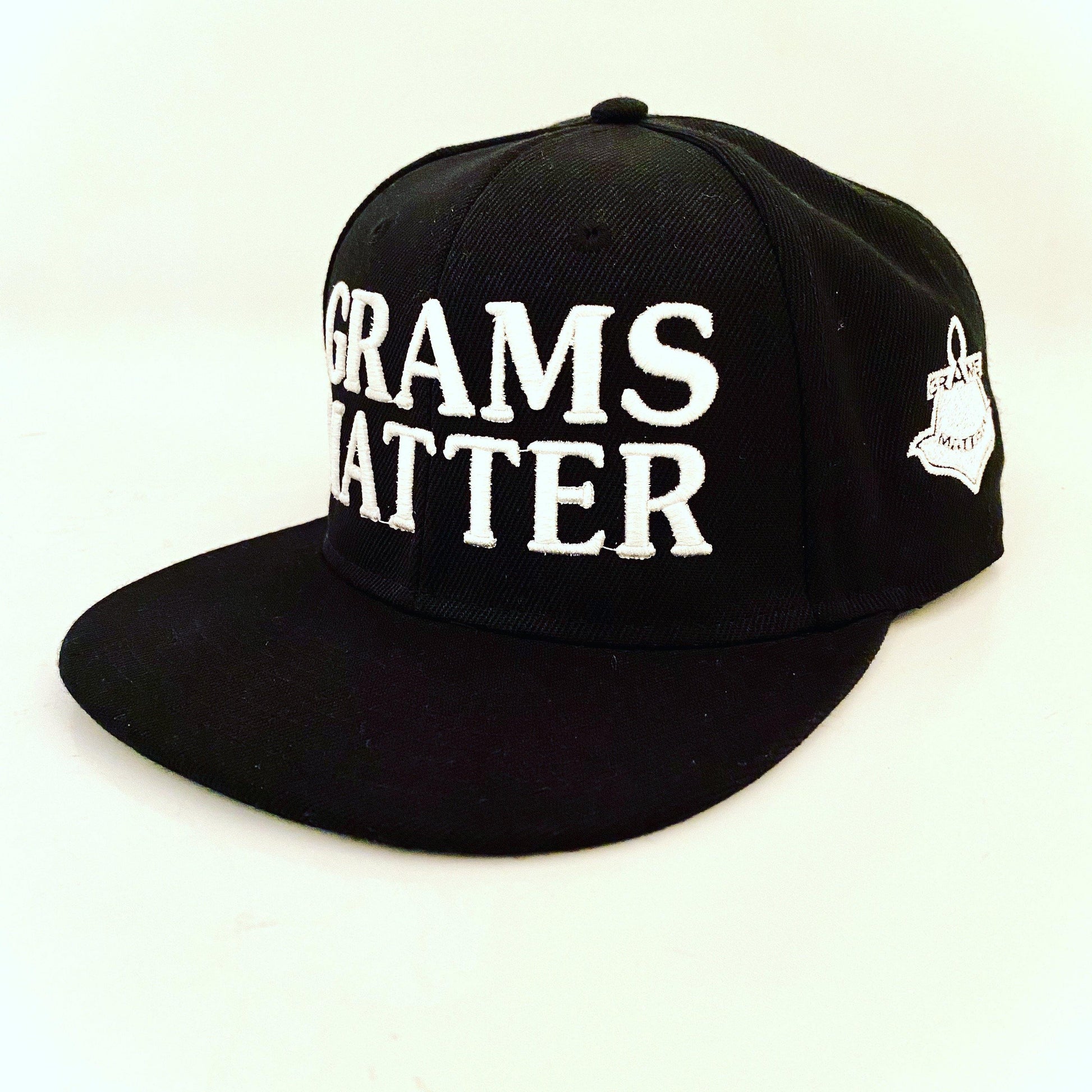 Black/White Snapback Hats - Grams Matter