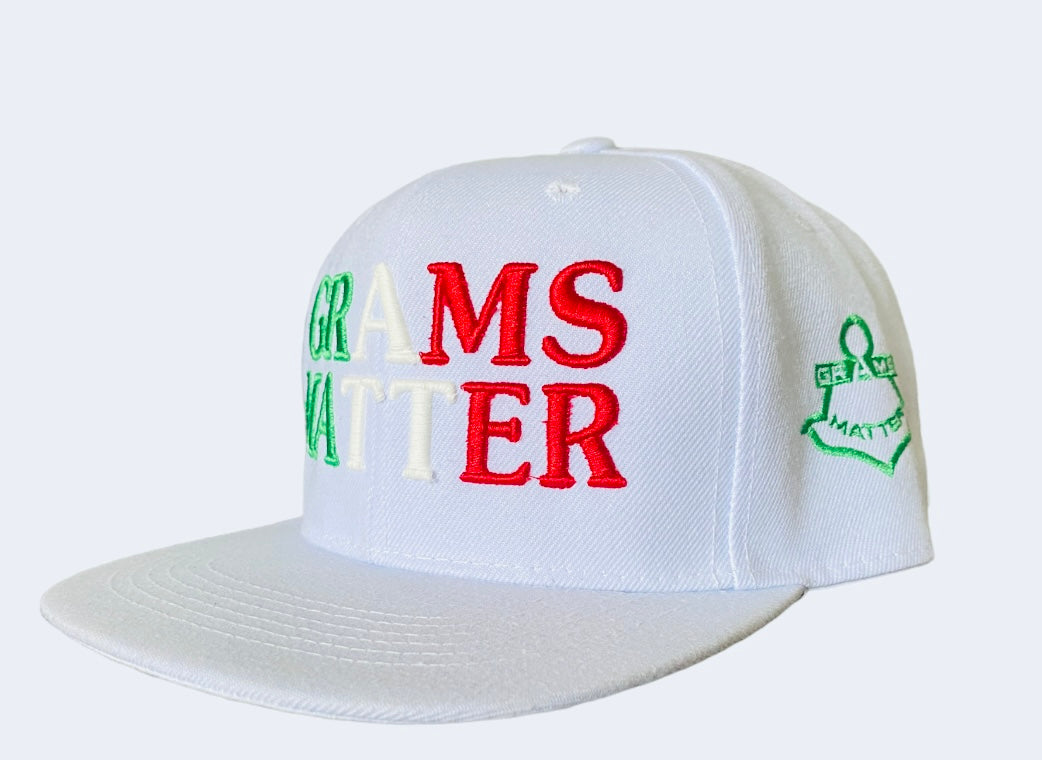 Mexican White "Viva La Raza" Grams Matter Hats