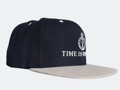 Time Is Money Multi-Color Black/Silver Snapback Hats