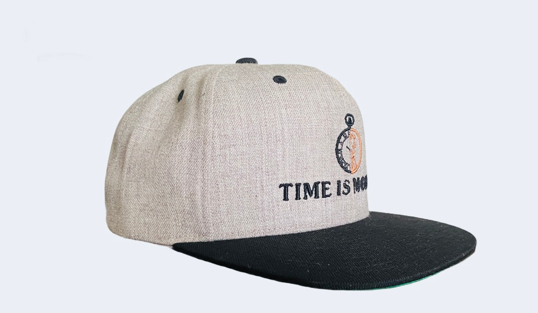 Time Is Money Multi-Color Khaki/Black/copper Snapback Hats