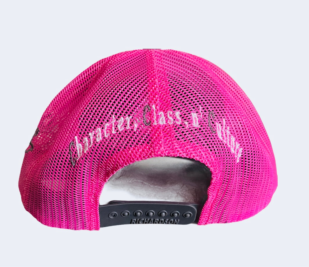 Time is Money Grey/Pink Snapback mesh Hats